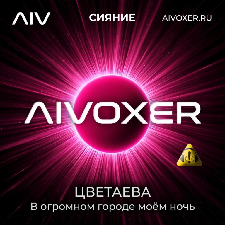 В огромном городе моём ночь-Цветаева-AIVOXER